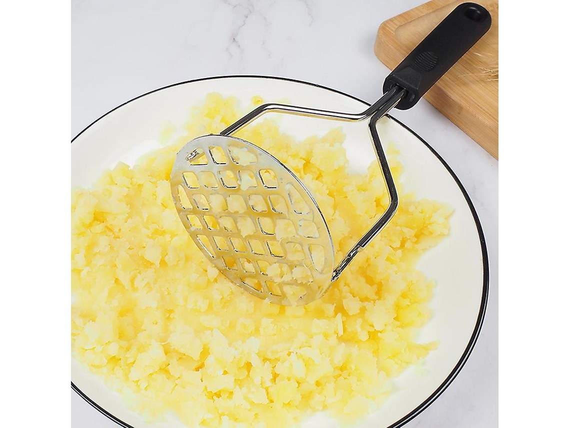 Puré de Batata Acero Inoxidable, Extrator Manual de Legumes e Prensa de Batata com Alça Antiderrapante e Buraco para Pendurar