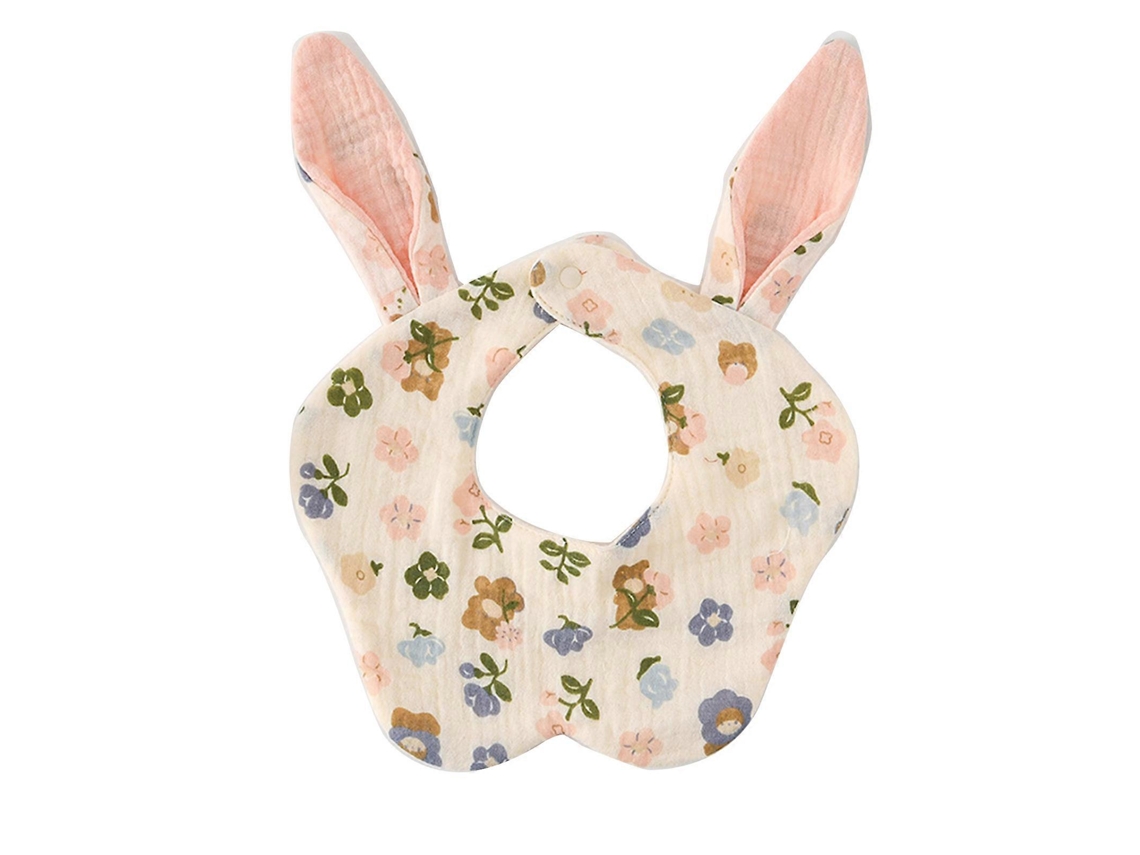 Babador de algodão para meninos e meninas, paninho fofo para esfregar, respirável, para alimentar crianças pequenas, com 6 pacotes de lenços umedecidos, bandana e cachecol.