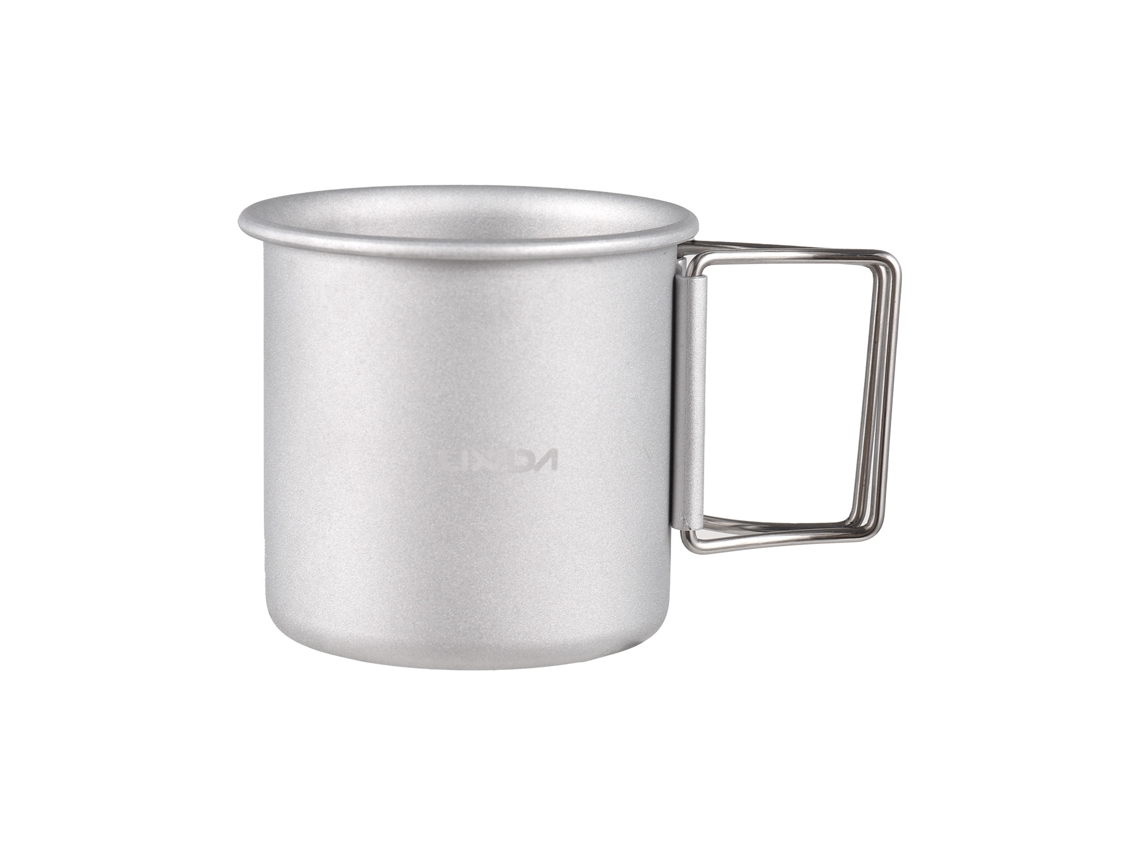 Caneca de Viagem Alumínio 250ml Leve e Compacta
