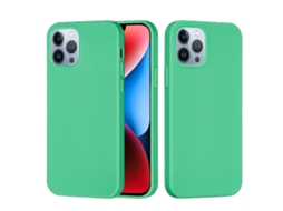 Lurelia Capa Protetora Para Iphone 15 Pro Max, Em Silicone E Pc, Interior Em Microfibra, Recortes Precisos, Cor Verde E Anti-riscos