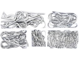 Kit Com 100 Pinos De Chaveta Aço Zincado Em 6 Tamanhos Diferentes,