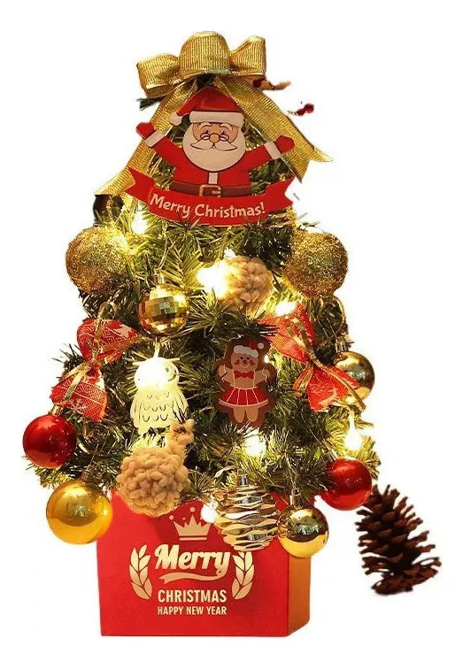 Natal, Enfeite De Árvore De Natal Luminoso Na Mesavayotoy