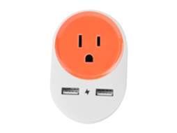 Laxiscreed Adaptador De Viagem Com Tomada Japonesa E 2 Usb Para Carregar Rápido