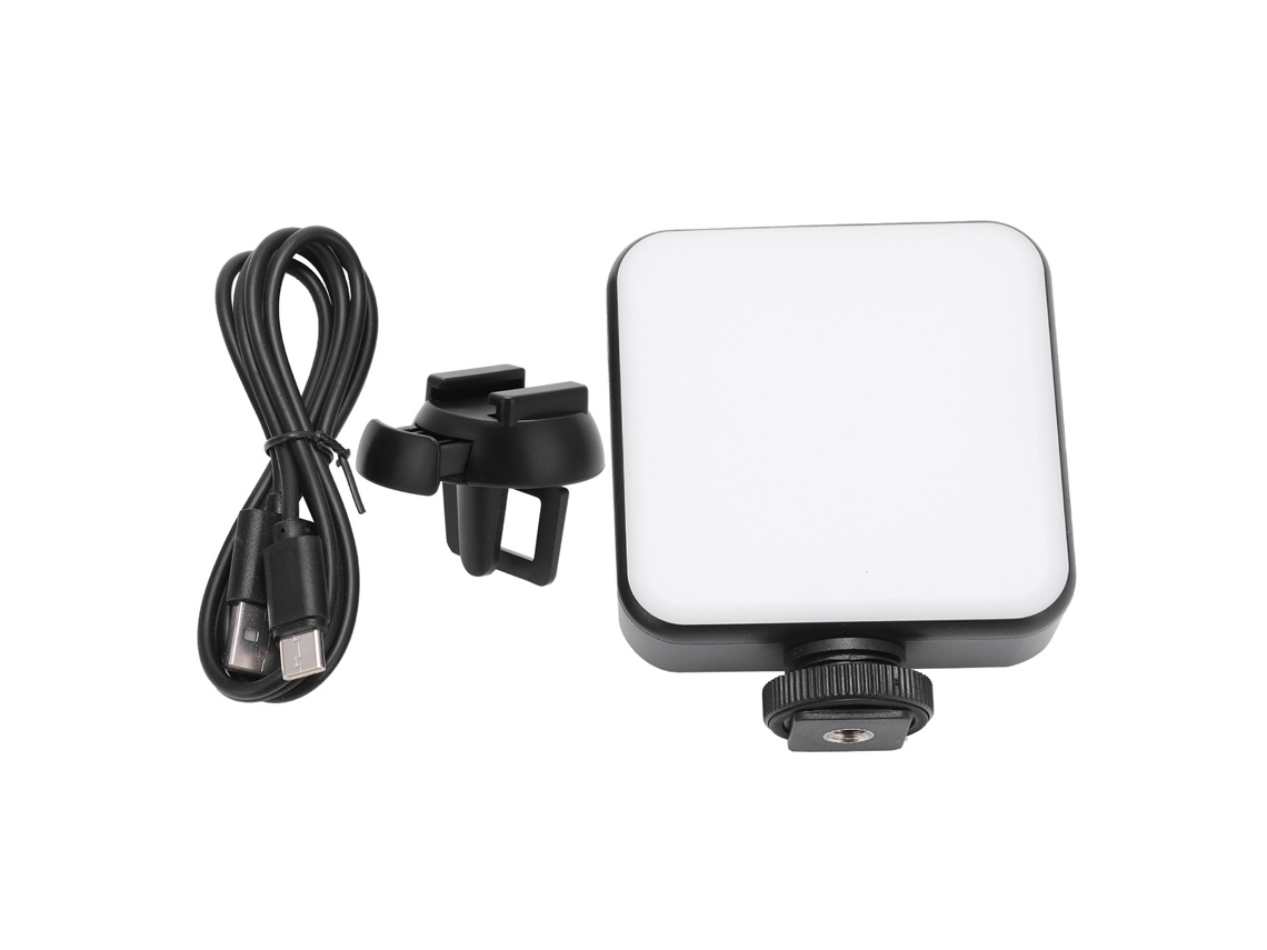 Rgb Video Light Portable Led Camera 360° Full Color 2500‑9000k Photography Light 2000mah Rechargeable With 3 Cold Shoe LAXISCREED