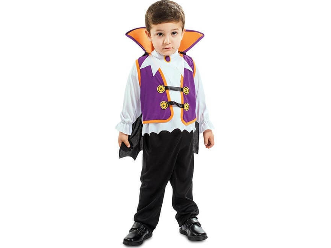 Fato de Bebé DISFRAZZES Vampiro Roxo (Tam: 6 a 12 meses)