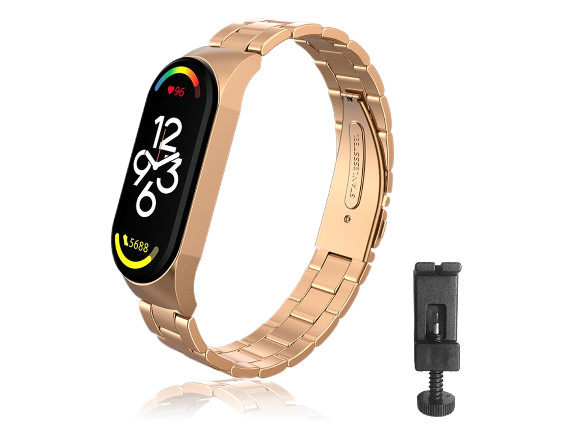 Aetheria pulseiras de Substituição Compatíveis com Xiaomi Band 7 Pulseiras de Aço Inoxidável Resistentes À Água