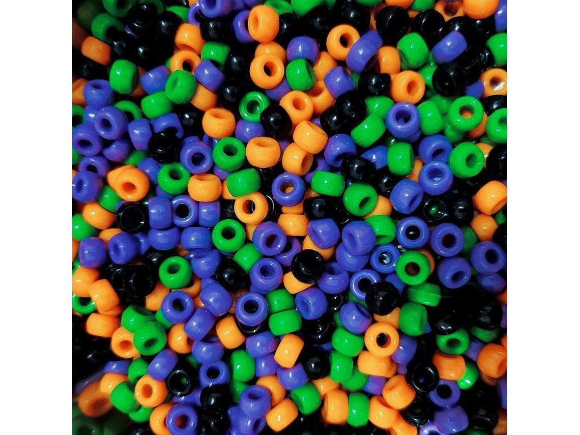 1800 Peças Contas Pônei 6x9mm Contas Arco Íris Para Pulseiras De Amizade, Joias, Colares, Artesanato, Presentes (halloween, Natal)