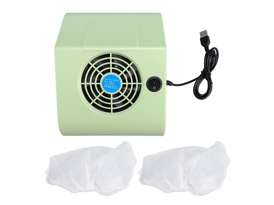 Recolector De Polvo Para Uñas 40w Con Succión Fuerte, Powered Usb Y 2 Bolsas De Recolección