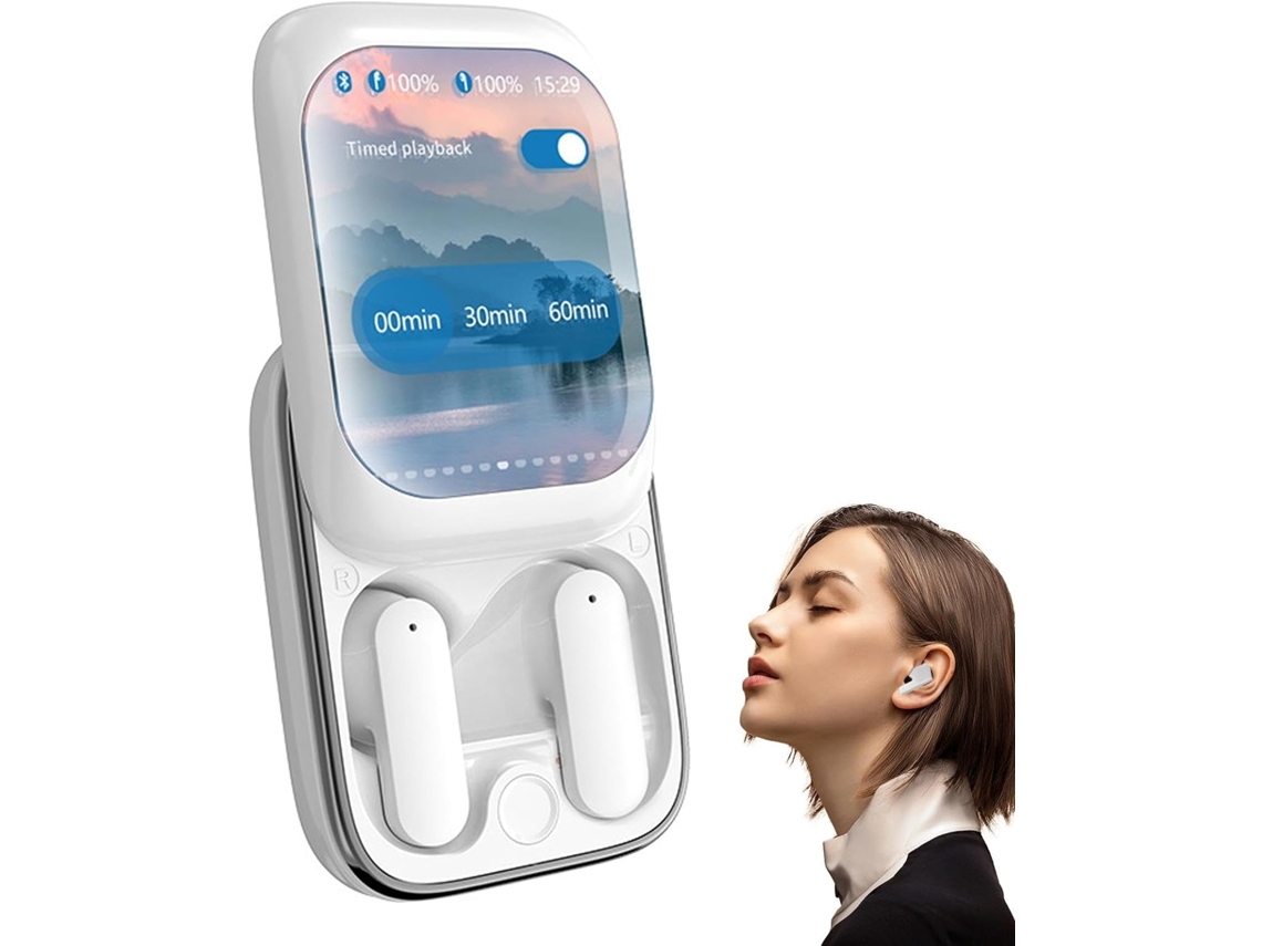Fones De Ouvido Com Tela Sensível Ao Toque, Controle Deslizante E Cancelamento De Ruído