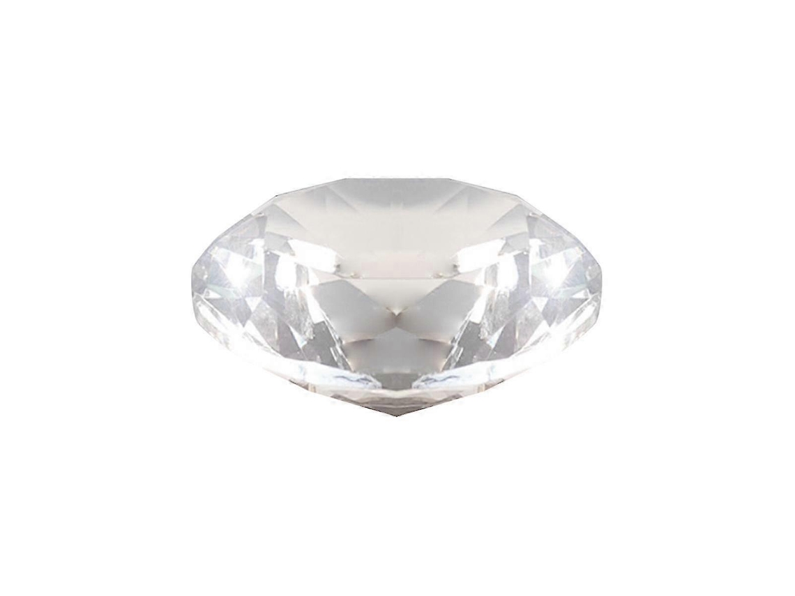 Peso De Papel De Cristal K9 Diamante 80mm, Prisma Arco-íris, Vidro, Decoração De Mesa, Presente De Casamento