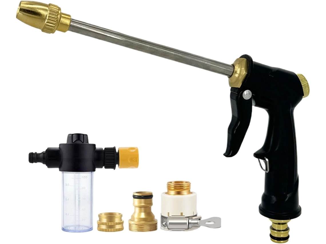 Pistola De Irrigação Alta Pressão Para Mangueira, Bico Metal
