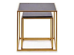 Conjunto de 2 Mesas Metal 50 X 50 X 50 Cm