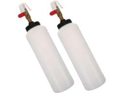 Kit de ferramentas com bomba de vácuo para Freios Sangria, composto por 2 peças de plástico e metal.