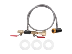 Laxiscreed Kit De Adaptador De Mangueira Para Refrigerante Co2 Universal Válvula Dupla