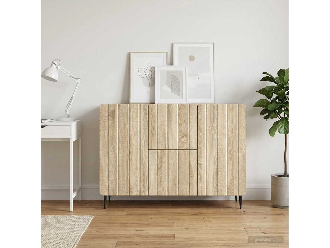 Vidaxl Buffet Carvalho Sonoma 89 X 34,5 X 62 Cm Derivados De Madeira