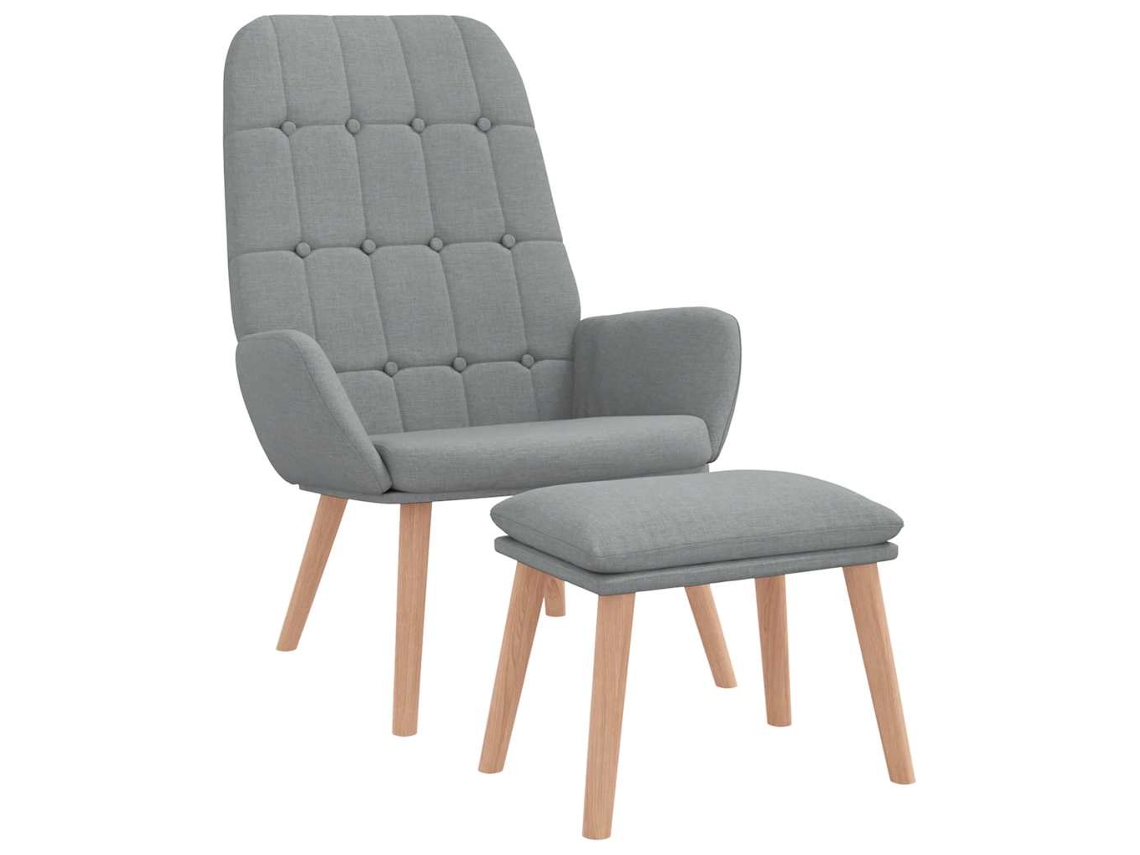 Relaxing Chair, Relaxing Chairs Vidaxl Cinzeto Tecido