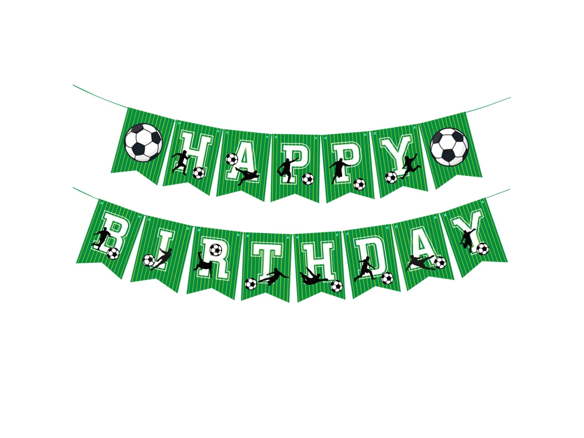 Decorações Para Festa De Futebol, Banner Aniversário Com Tema Cordão F