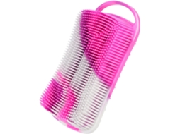 Escova Esfoliante De Silicone Com Cerdas Macias Para Massagem Corporal, Ferramenta De Limpeza Ergonômica Para Pendurar