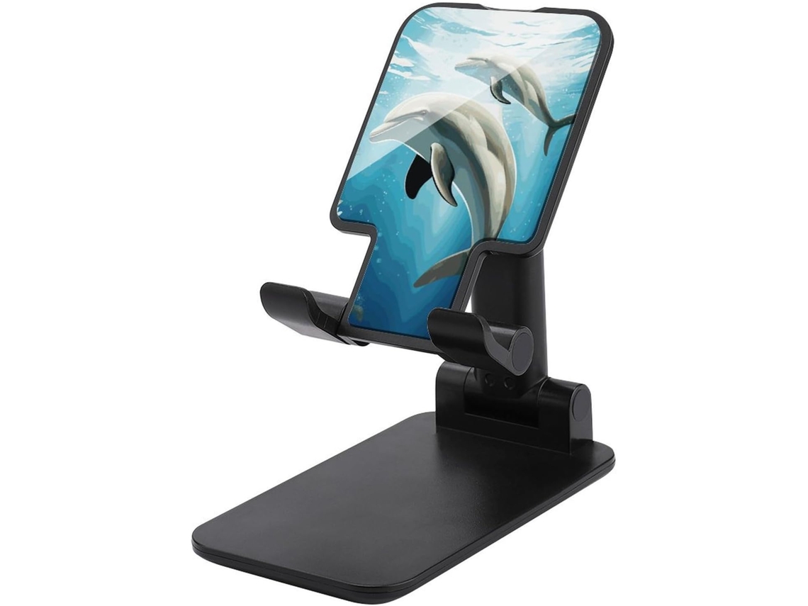 Suporte Ajustável Para Celular Kiss Dolphin Tale Mesa Universal Com Mãos Livres Ideal Avião, Viagens E Uso Essencial