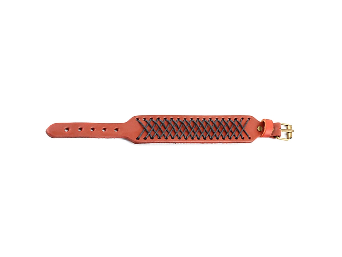 Pulseira Retro De Tecido Falso Couro Acessório Simples
