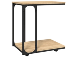 Side Table, Side Tables Vidaxl Marrom Madeira Processada (n/a)
