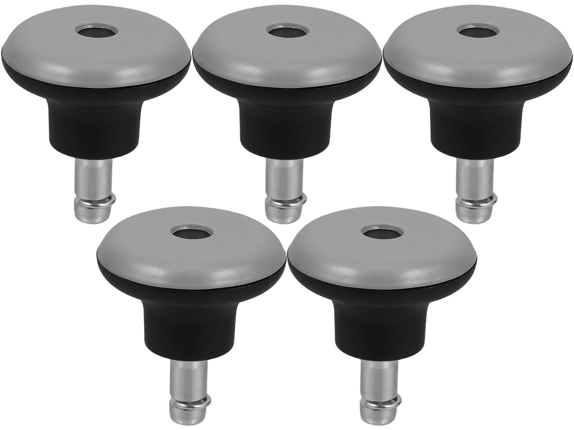 Rodízios Pu Marrom Para Cadeira De Mesa, Conjunto De 5 Peças, Tipo Fixo