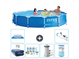 Intex Piscina Com Estrutura Redonda - 366x76 Cm - 7-peças S31601