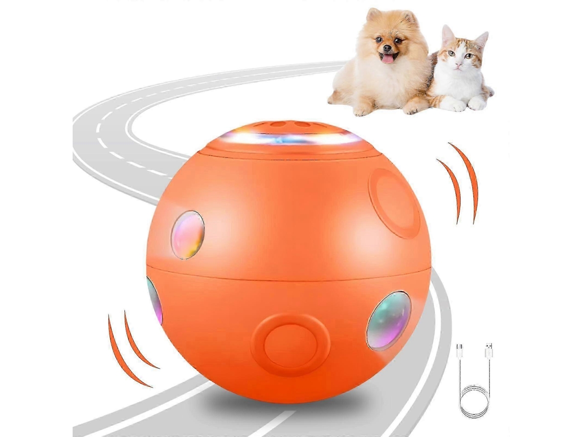 Bola Interativa Para Cães Com Luzes Led E Carregamento Usb-c