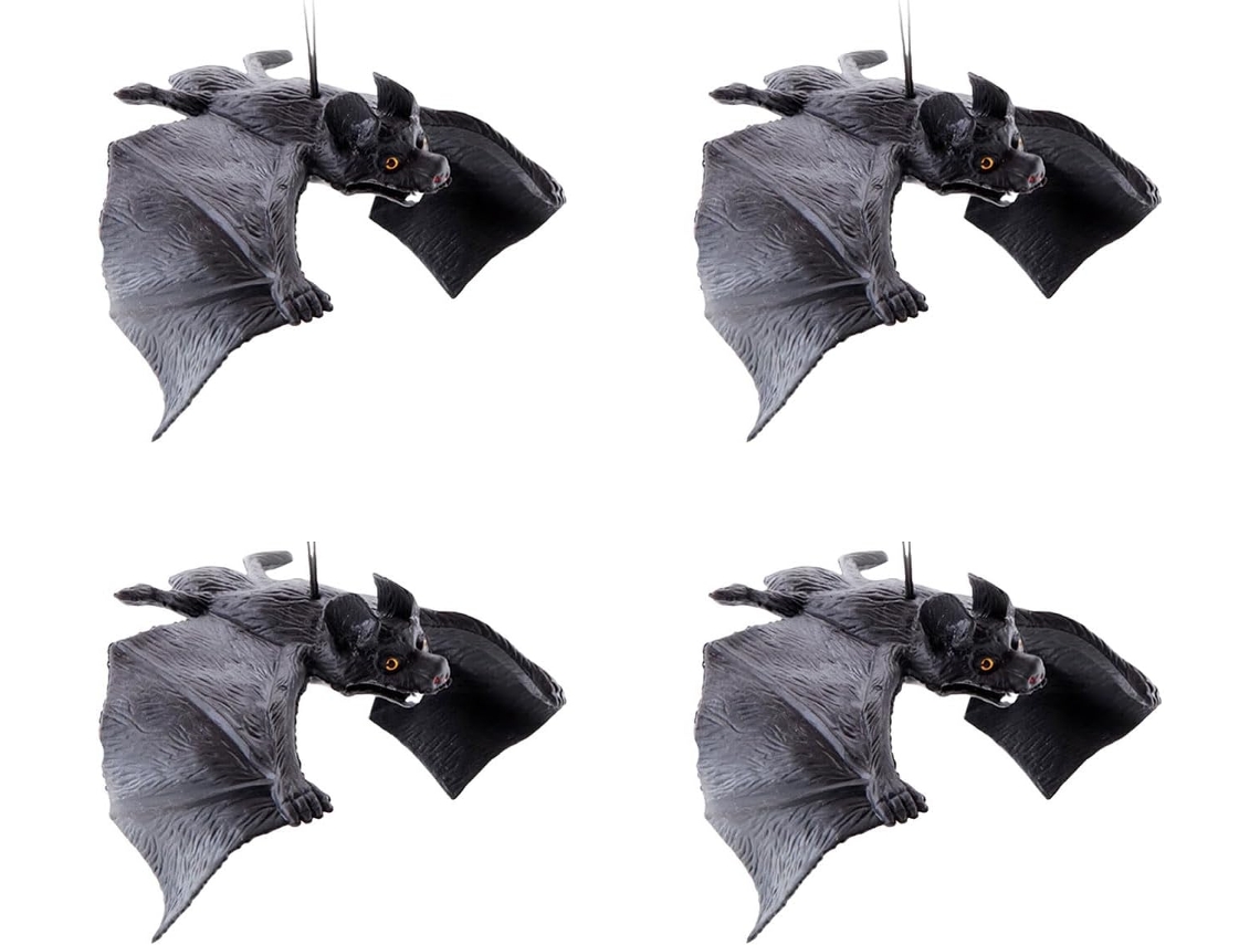 4 Morcegos de Halloween para Pendurar SFUSHOS