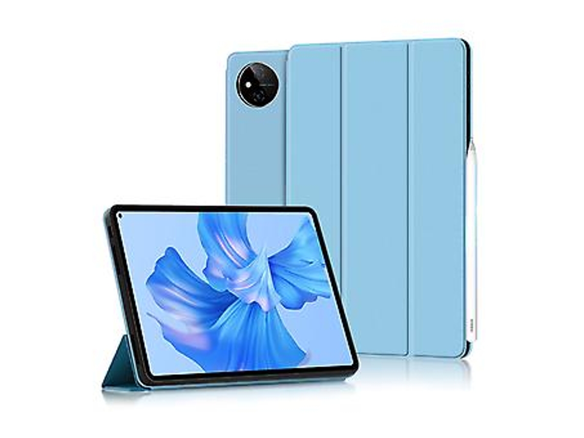Capa Protetora Tripla Em Couro Pu Para Tablet Matepadpro11 Tuotuo (azul)