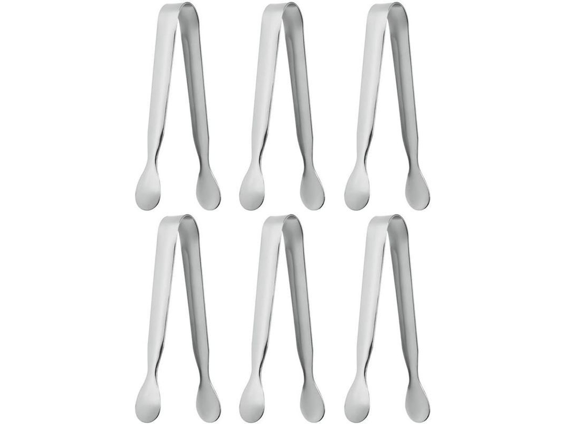 6 Pinzas Para Doces De Aço Inoxidável, Conjunto De Pinzas Para Sorvete E Comida Pequena (2 Estilos)