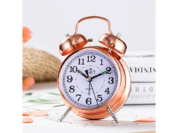 Alarme de Relógio de Secretária Vintage Silencioso com Luz Nocturna Relógio Despertador HHZ