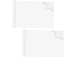 Adesivos para Quadro Branco Amosfun, 2 Peças, 45x300 Cm, Adesivo Eletrostático Sem Cola, Superfície Lisa em Pp