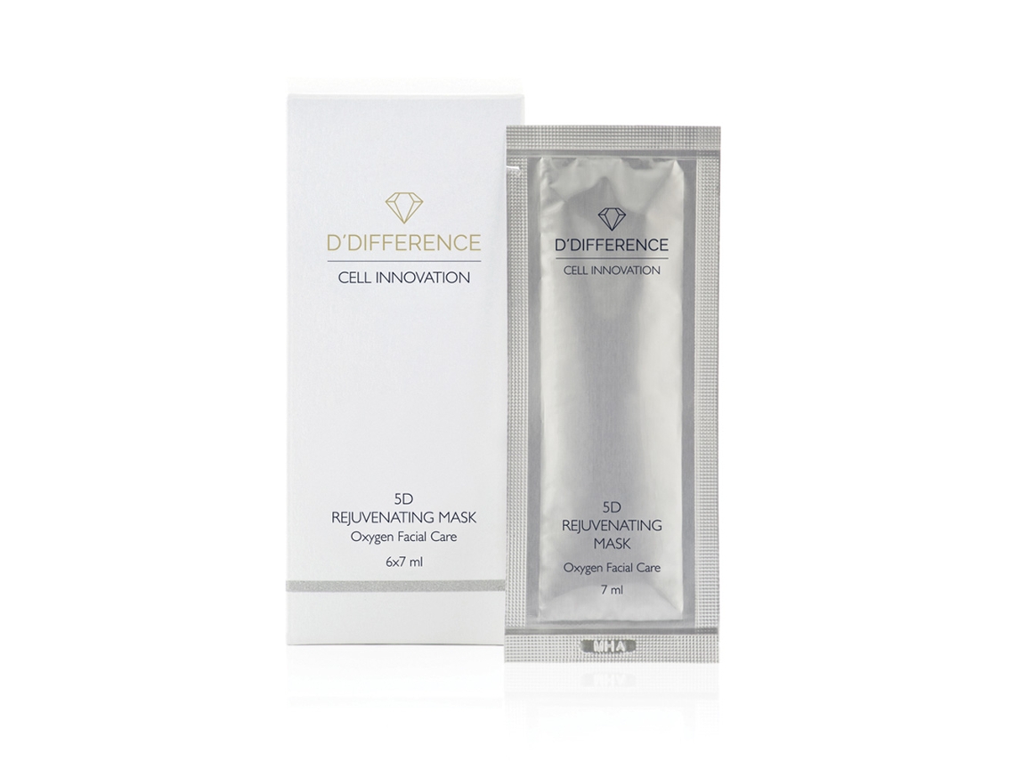 Máscara de Rosto D'DIFFERENCE 5D Rejuvenating Mask 6 Pcs
