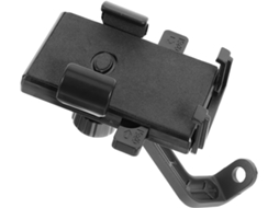 Suporte Veicular para Celular com Design Simples e Elegante em ABS Preto.