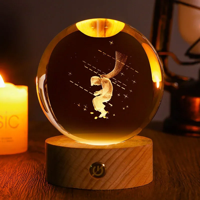Bola de Cristal de 60mm com Gravação a Laser 3d MDUG (estilo 17 60mm)