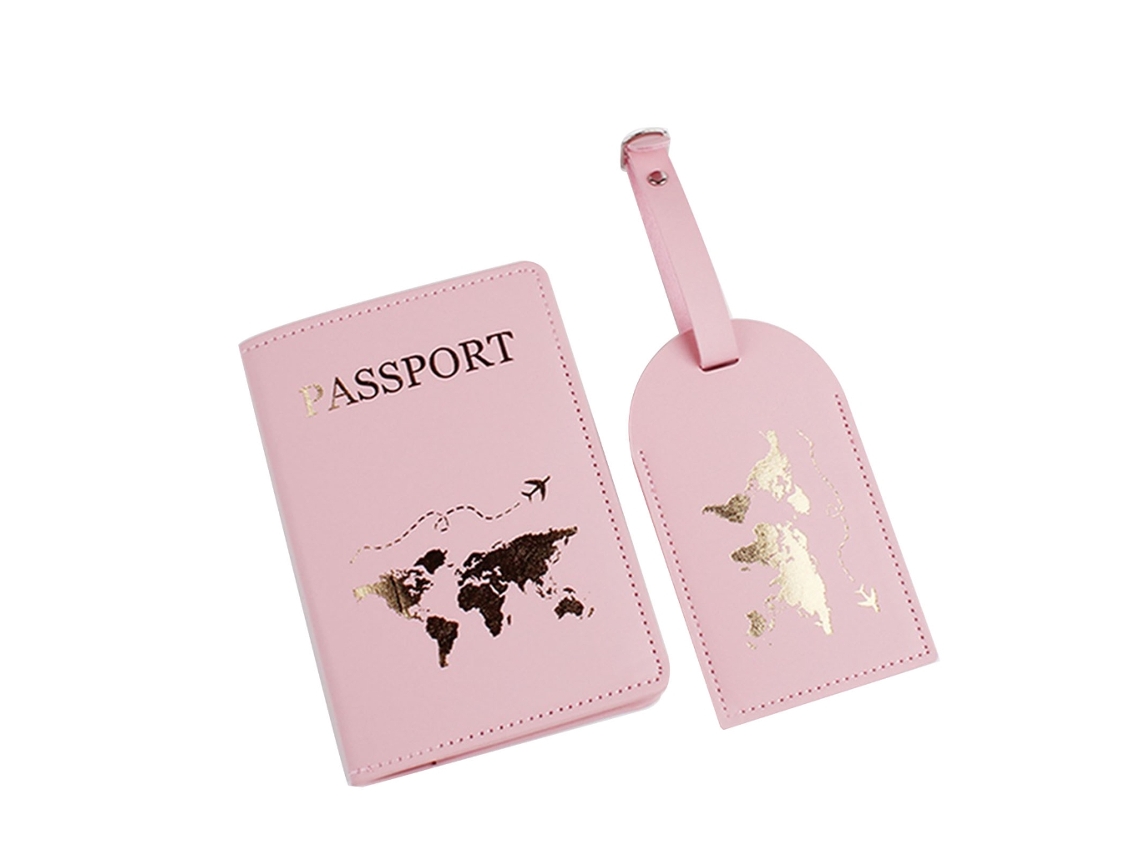 Porta passaporte em couro PU AQUAFORGE