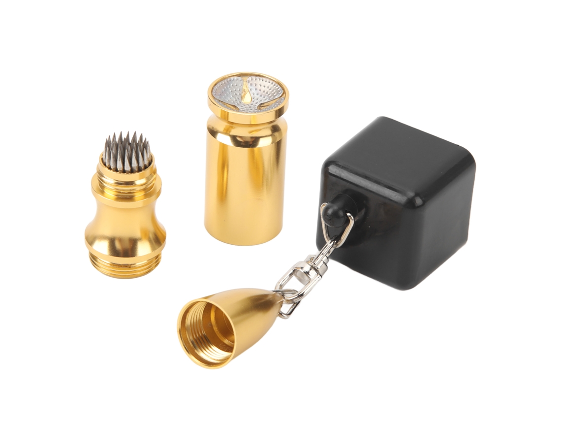 Suporte de giz LINJOU 4 em 1 para taco de sinuca, resistente, antiderrapante, dourado/preto