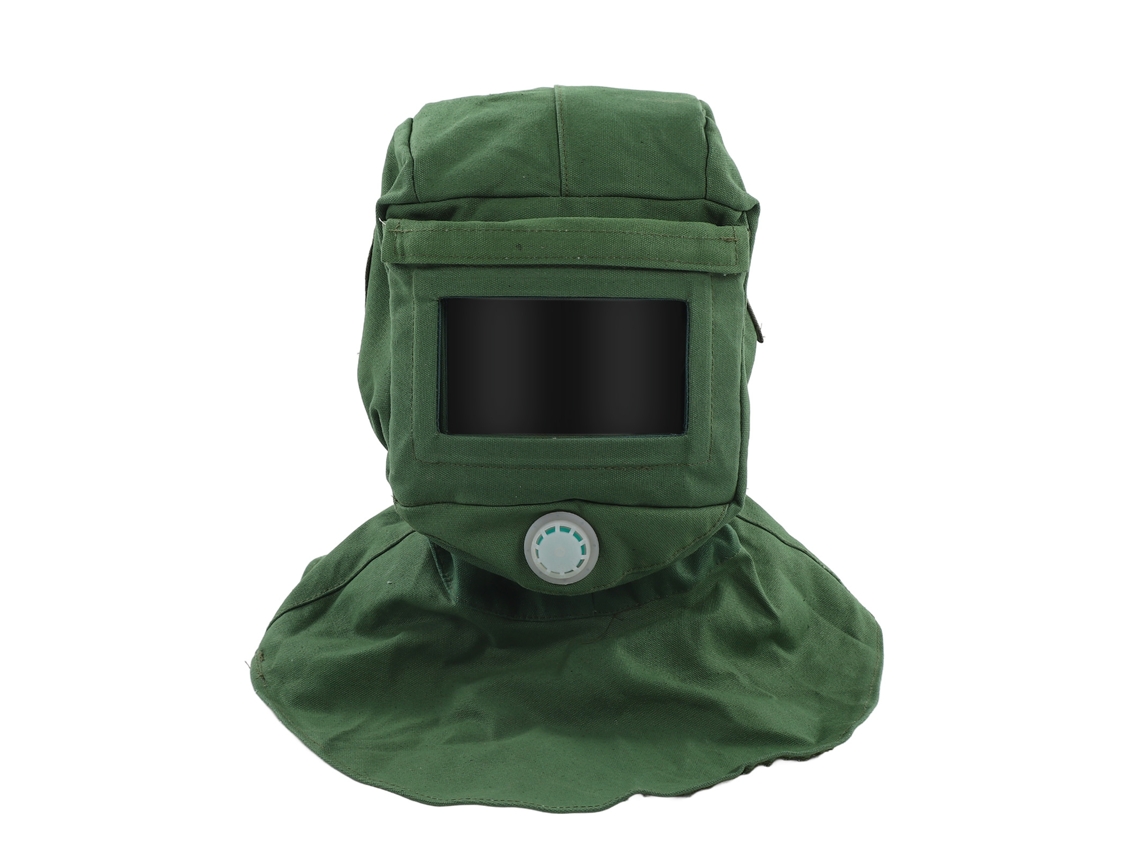 Capuz de Lixamento com Proteção Facial e Boa Ventilação