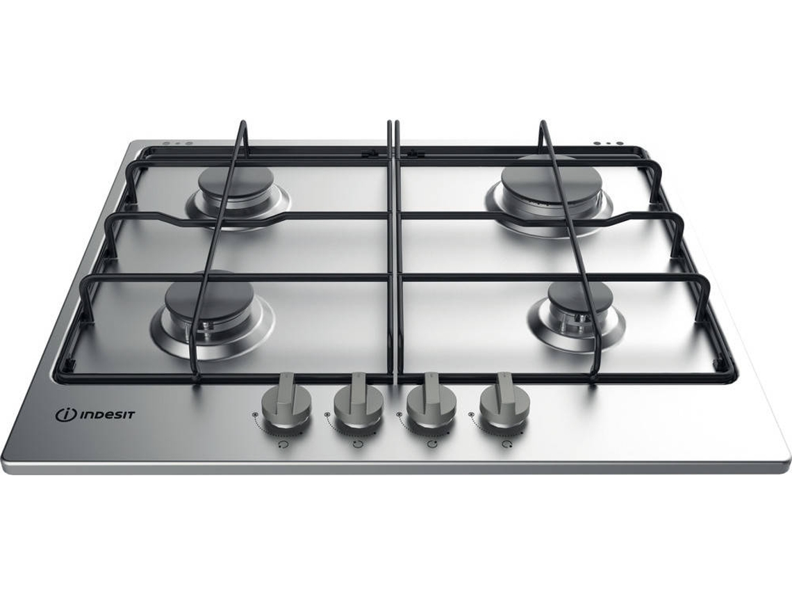 Placa de Gás INDESIT THP 642 IX I (Gás Natural - 59 cm - Inox)