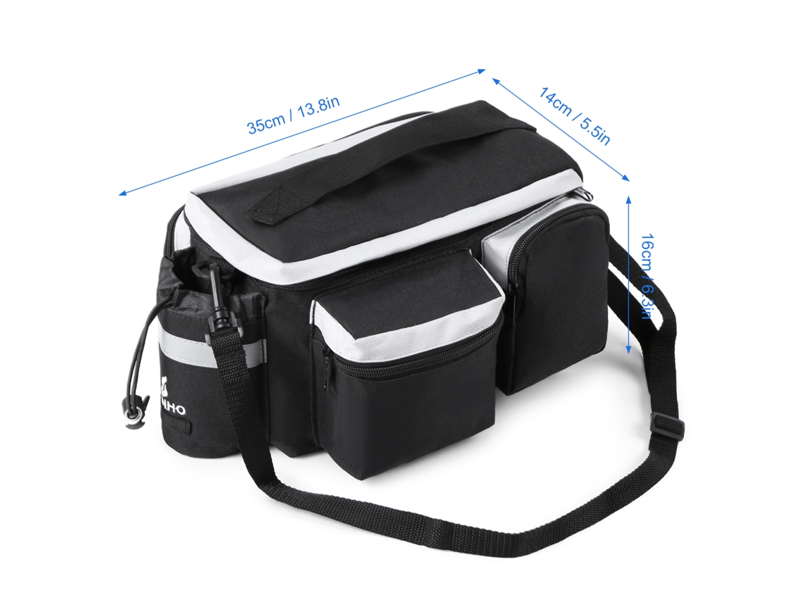 Bolsa Traseira para Bicicleta com Rack Mochila | S/MARCA