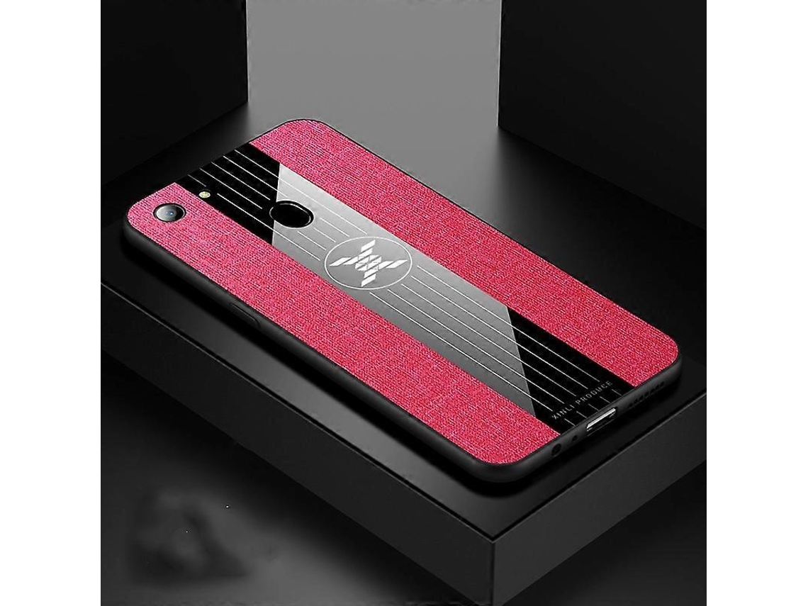 Capa Protetora De Tpu À Prova De Choque Com Textura De Tecido Costurado Xinli Para Oppo A73