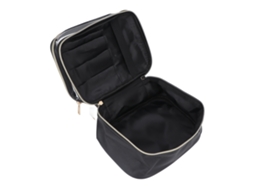 Bolsa De Maquiagem De Duas Camadas Em Pvc Com Grande Capacidade Para Viagens