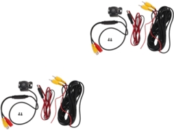 Kit Com 2 Câmeras De Ré À Prova D'água Com Visão Noturna Para Estacionamento - Fácil Instalação
