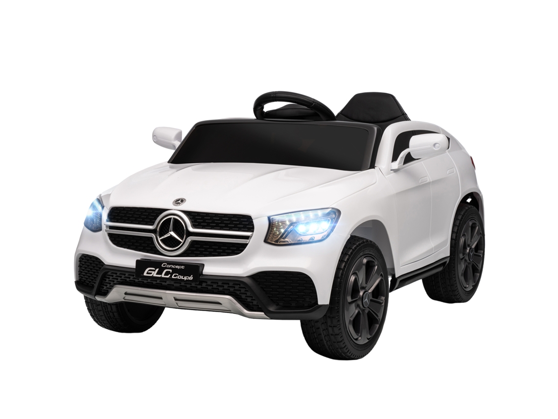 Carro Elétrico Infantil 12v (controle Remoto 2.4g, 3 Velocidades, Partida Lenta, Branco, 105x68x50cm)