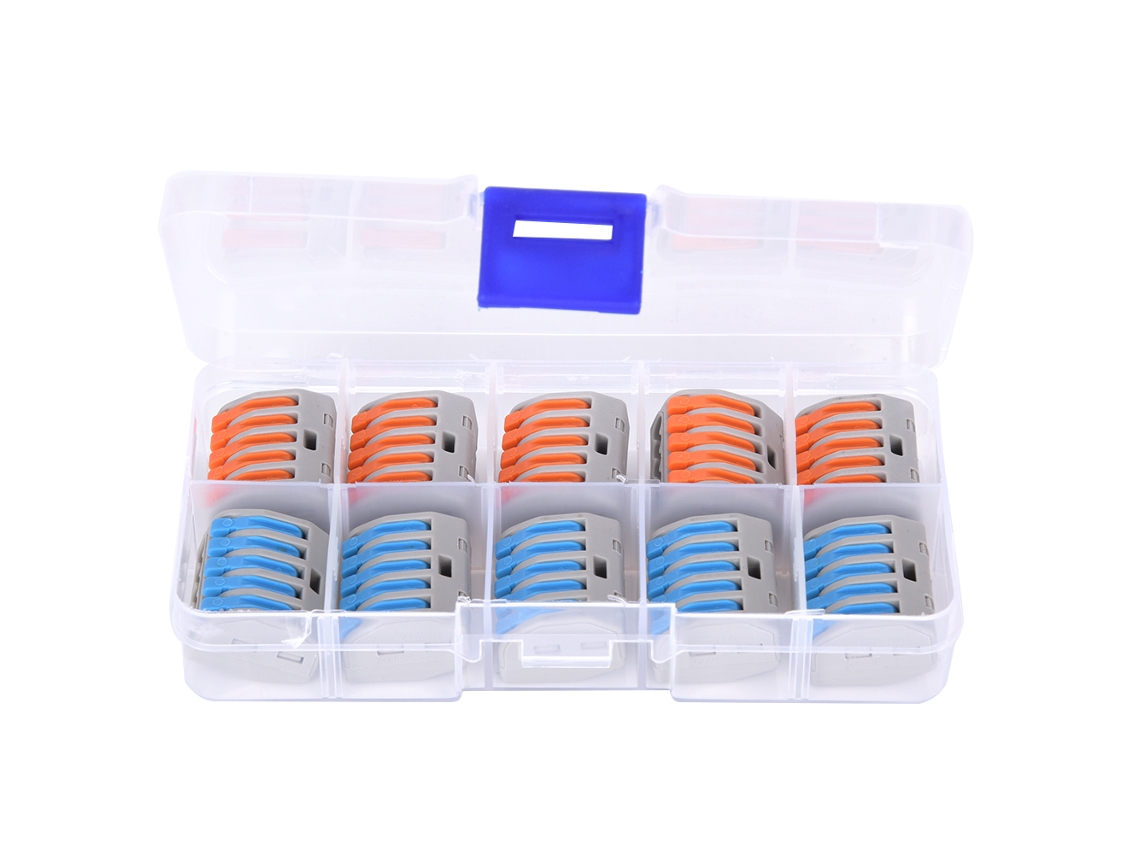 Laxiscreed Blocos De Terminais Com Mola Para Cabos 11-28awg E Fios 0.8-2.5mm²