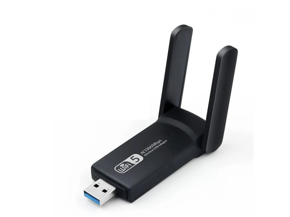 Lurelia Adaptador Usb Wi-fi 1300 Mbps Dual Band 2,4/5 Ghz Usb 3.0 Antena