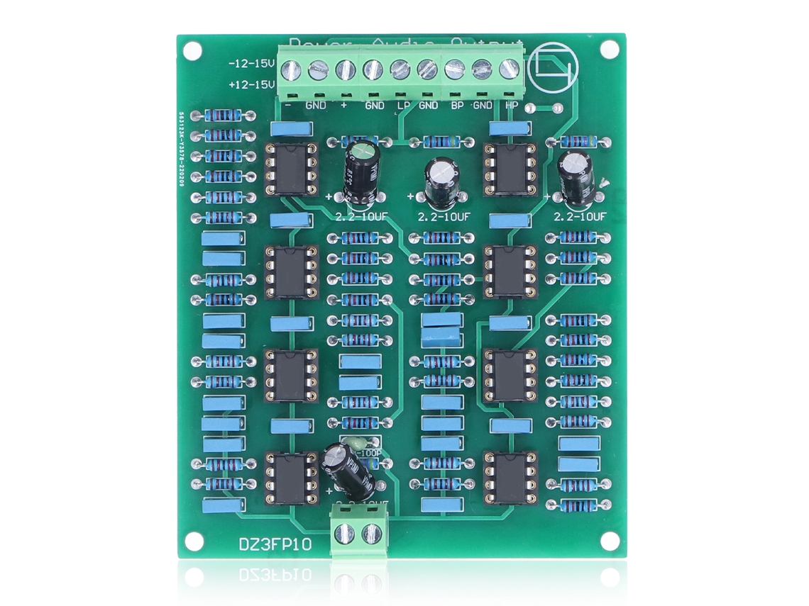 Módulo Preamp Preamplificador De 3 Canales Ne5532 Com Graves, Médios E Agudos Ajustáveis