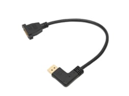 Cabo DisplayPort Ângulo Reto com Trava 4K 60Hz