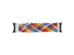 Cinturão De Relógio Trançado (multicolorido Ajustável)